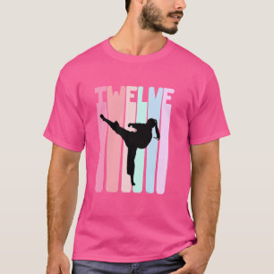T-shirt Enfants 12e anniversaire Retro Taekwondo Karate Gi