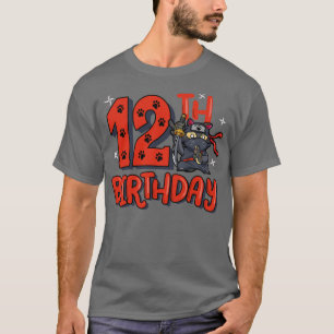 T-shirt Enfants 12e Ninja Anniversaire Garçon 12 ans Samur