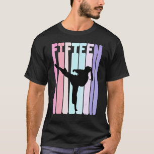 T-shirt Enfants 15e anniversaire Taekwondo Karaté Filles 1