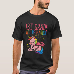 T-shirt Enfants 1Ème Année Sera Magique Unicorne Premier J