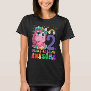 T-shirt Enfants 2 ans 2e anniversaire fille princesse Unic
