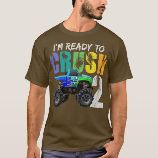 T-shirt Enfants 2 ans 2e anniversaire Monster Truck I Am R