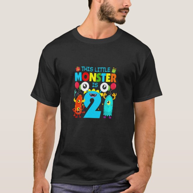T-shirt Enfants 2 ans Cadeaux Ce Petit Monstre Est 2E B (Devant)