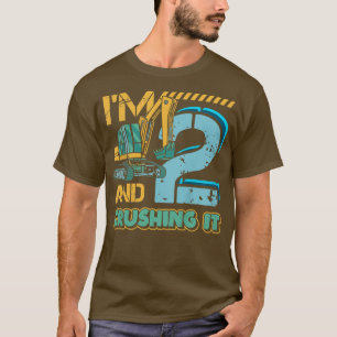 T-shirt Enfants 2 ans Excavateur Tracteur Camion Je suis C