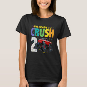 T-shirt Enfants 2 ans Garçon 2e anniversaire Monster Truck