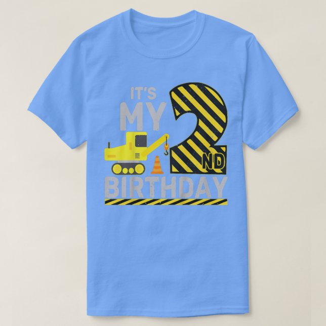 T-shirt Enfants 2 ans Garçon C'est mon 2e anniversaire Con (Design devant)