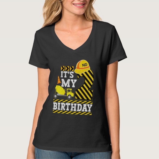 T-shirt Enfants 2 ans Garçon C'est mon 2e anniversaire Con (Devant)