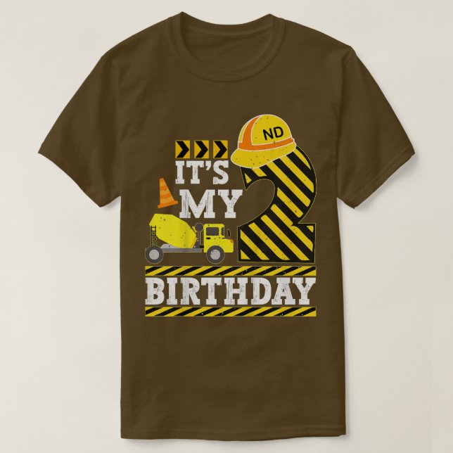 T-shirt Enfants 2 ans Garçon C'est mon 2e anniversaire Con (Design devant)