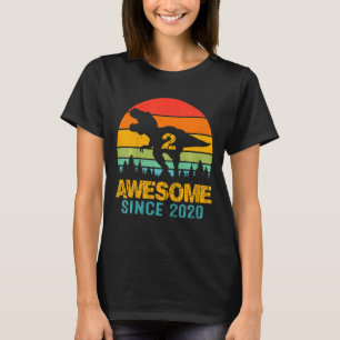 T-shirt Enfants 2 ans Garçon Dinosaur Awesome depuis 2020