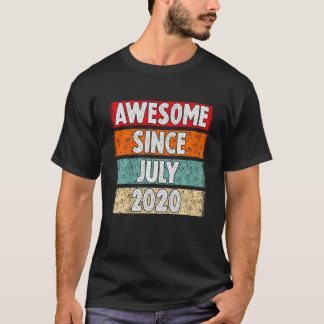 T-shirt Enfants 2 ans Garçons Deuxième Anniversaire Awesom