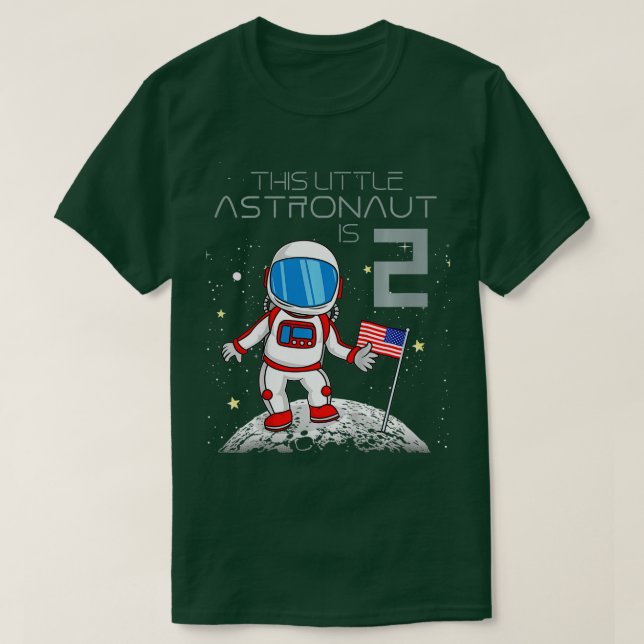 T-shirt Enfants 2e anniversaire Astronaut garçons Cadeau 2 (Design devant)
