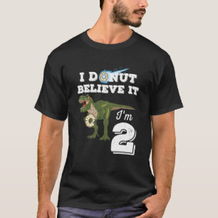 T-shirt Enfants 2e anniversaire Dinosaure I Donut Croyez q