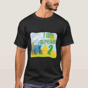 T-shirt Enfants 2e anniversaire Garçon Tracteur 2 ans