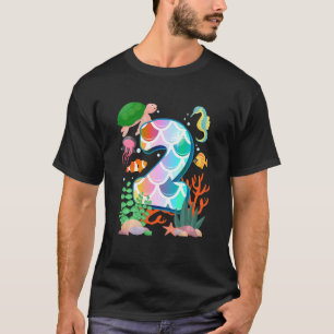 T-shirt Enfants 2e anniversaire Poisson Tetra Aquarium Sou