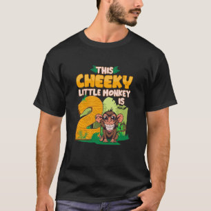 T-shirt Enfants 2e anniversaire singe Safari Cheeky Petit 