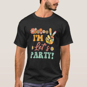 T-shirt Enfants 2e anniversaire tenue fille Retro Sunflowe