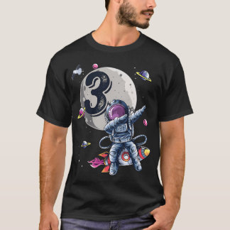 T-shirt Enfants 3 ans Anniversaire Un astronaute Jeu Cadea