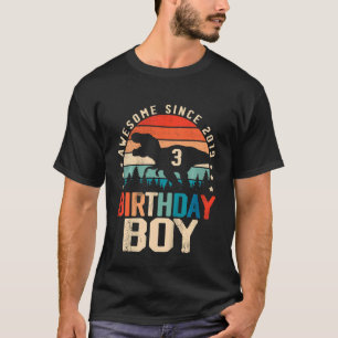 T-shirt Enfants 3 ans Dinosaur 3e anniversaire Boy Trex Aw