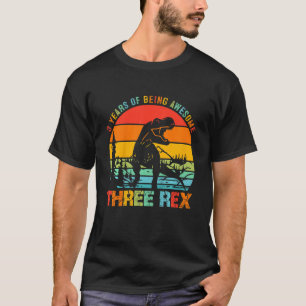 T-shirt Enfants 3 ans Garçon 3 Rex 3e anniversaire 3e anni