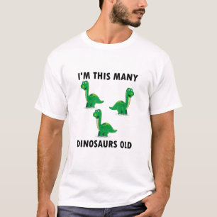 T-shirt Enfants 3 Ans Garçon Dinosaures Amant 3E Anniversa