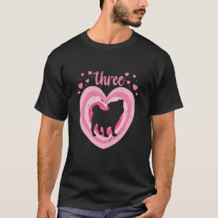 T-shirt Enfants 3 ans mignonne chien Anniversaire fille 3e