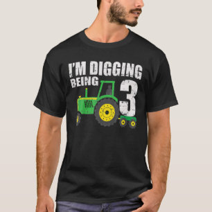 T-shirt Enfants 3 ans Tracteur Anniversaire 3ème Anniversa
