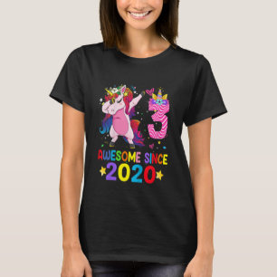 T-shirt Enfants 3 ans Unicorn Dabbing 3ème anniversaire Gi
