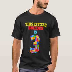 T-shirt Enfants 3e anniversaire 3 ans Bâtisseur Garçon fil