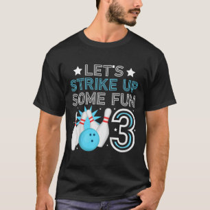 T-shirt Enfants 3e anniversaire de la fête Bowling Boy 3 a