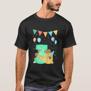 T-shirt Enfants 3e anniversaire Dinosaur Dino avec le numé