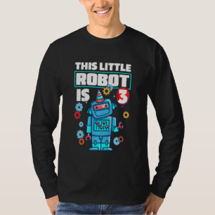 T-shirt Enfants 3e anniversaire Garçons 3 ans Robot Annive