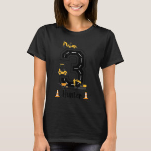 T-shirt Enfants 3e anniversaire Grue Excavateur Camion 3 a