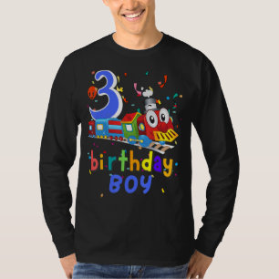 T-shirt Enfants 3e anniversaire Train Boys Filles 3 ans J'
