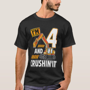 T-shirt Enfants 4 ans construction de véhicules Bi