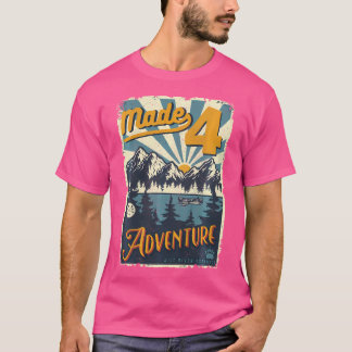 T-shirt Enfants 4E Anniversaire Camping Fête À Thème Fait