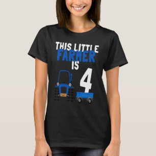 T-shirt Enfants 4e anniversaire Ce petit paysan est 4 ferm