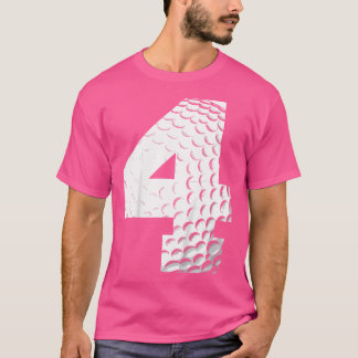 T-shirt Enfants 4e anniversaire garçon joueur de golf golf