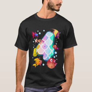 T-shirt Enfants 4e anniversaire Rainbow Fish Tetra Popper