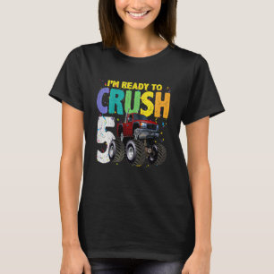 T-shirt Enfants 5 ans 5Anniversaire Monster Truck I Am R
