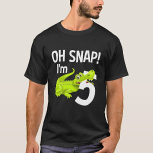 T-shirt Enfants 5 ans Alligator Anniversaire Crocodile Gat