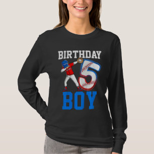 T-shirt Enfants 5 ans Baseball Thème 5ème anniversaire Par