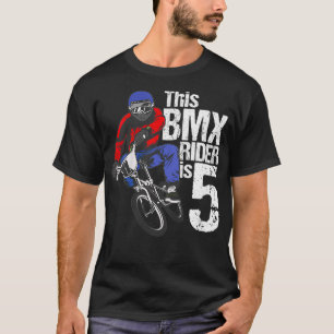 T-shirt Enfants 5 ans BMX Anniversaire Fête Garçons Dirt 5