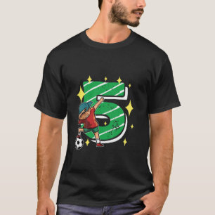 T-shirt Enfants 5 Ans Cadeau De Football 5Ème Anniversaire