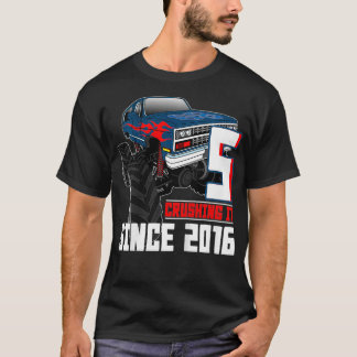 T-shirt Enfants 5 l'écraser depuis 2016 Monster Truck 5e