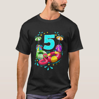 T-shirt Enfants 5Anniversaire Pool Party 5 Anniversaire Be