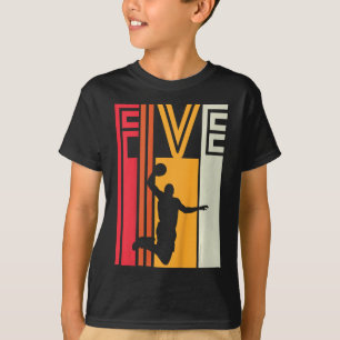T-shirt Enfants 5e anniversaire Basketball Lover cadeau 5 