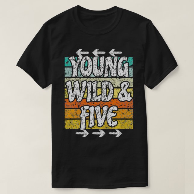 T-shirt Enfants 5e anniversaire fille garçon Je suis déjà  (Design devant)