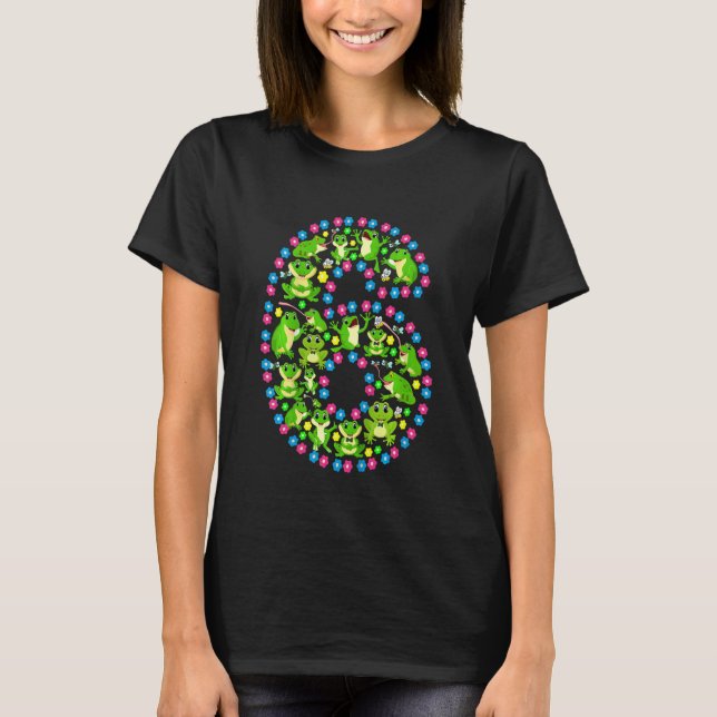 T-shirt Enfants 6 ans Grenouille 6e fête d'anniversaire B  (Devant)