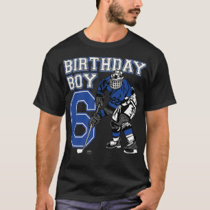 T-shirt Enfants 6 ans Hockey sur glace Thème Anniversaire