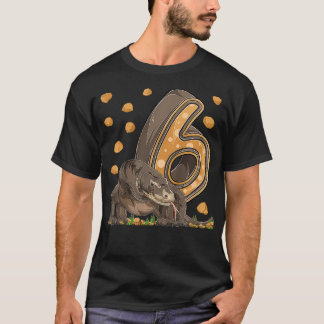 T-shirt Enfants 6 ans Komodo dragon Reptile 6e anniversair